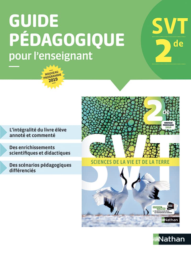 Sciences de la vie et de la terre 2de - Livre du professeur 2019: Guide pédagogique Education & Training