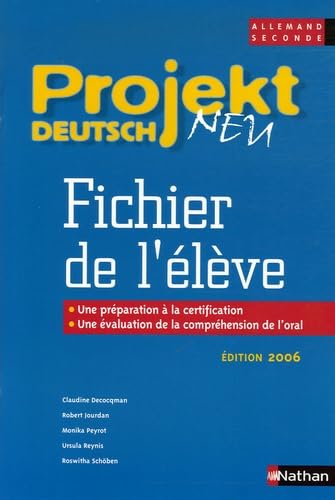 Allemand 2e Projekt deutsch neu : Fichier de l'élève Foreign Languages ​​& Dictionaries