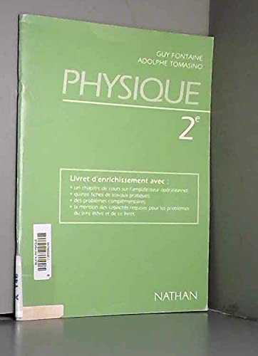 Physique : 2e, livret d'enrichissement book