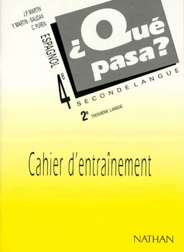 Que pasa ? espagnol 4e LV2 et 2e LV3: Cahier d'activités Books