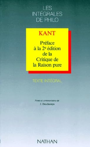 Préface à la 2è édition de la critique de la Raison pure book