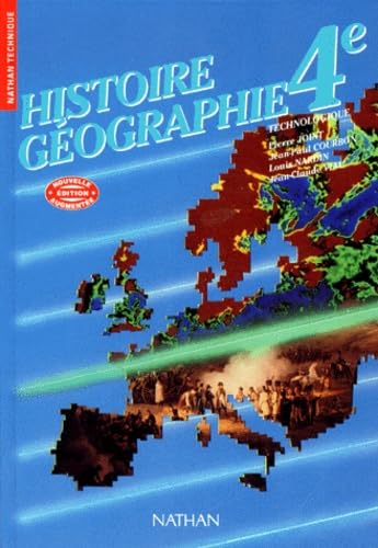 Histoire, géographie, édition 1992, 4e technologique. Le livre de l'élève book