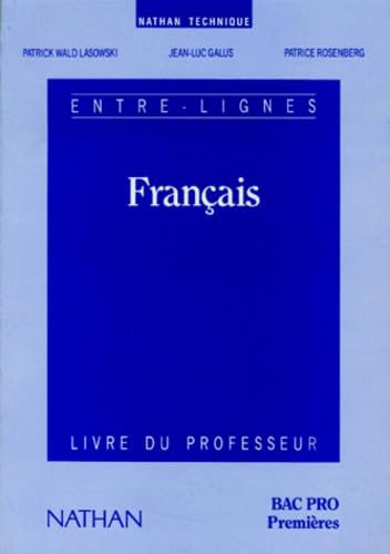 Entre lignes, 1re bac professionnel, professeur book
