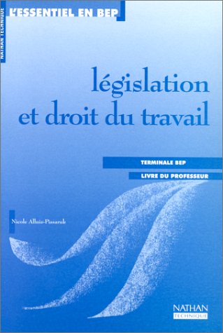 Législation et droit du travail, terminale BEP, 1997. Livre du professeur book