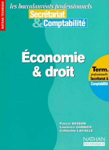 Economie et droit, Terminale professionnelle. Livre de l'élève book