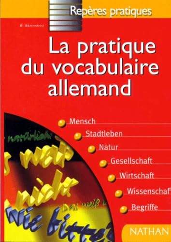 La pratique du vocabulaire allemand book