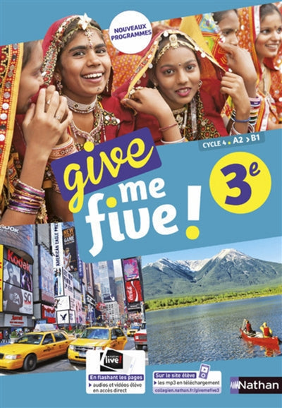 Product Image: Give me five ! 3e, cycle 4, A2-B1 : nouveaux programmes
