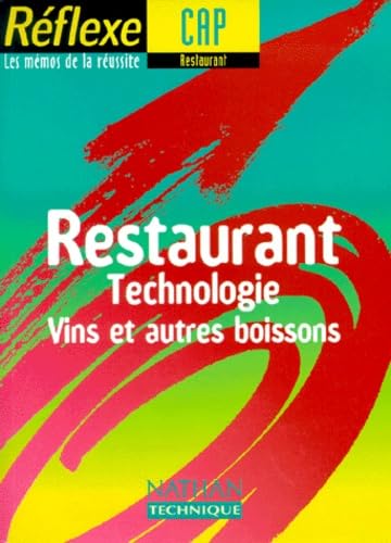 Restauration technologie, Cap vins et autres boissons,, mémo numéro 32 book