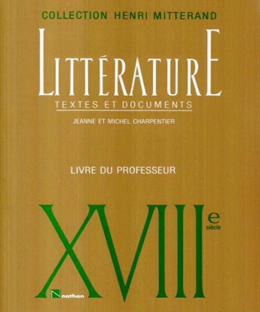 Littérature : XVIIIe siècle book
