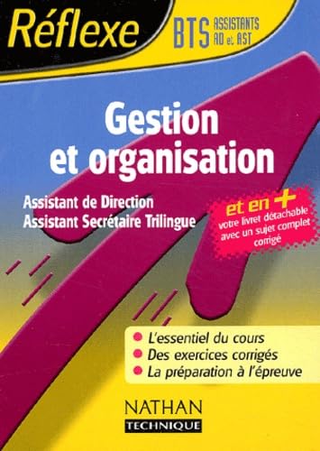 Gestion et organisation : assistant de direction, assistant secrétaire trilingue Books