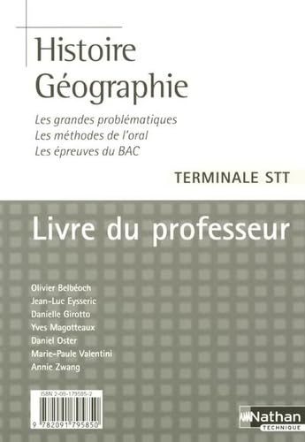 Histoire-Géographie Tle STT: Livre du professeur book