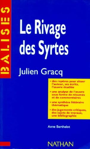 Le rivage des Syrtes, Julien Gracq Books