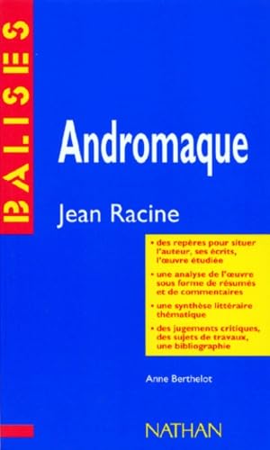 "Andromaque", Racine: Résumé analytique... book