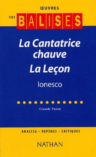 La Cantatrice Chauve Suivi De La Lecon, Ionesco book