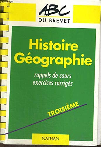 Histoire Geographie Au Brevet 1996 book