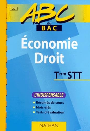 ABC du bac, économie et droit niveau terminale STT book