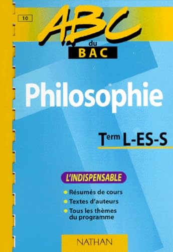 ABC du bac, philosophie niveau terminales L, ES, S book