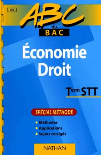 Economie - Droit, Term STT. Spécial méthode book