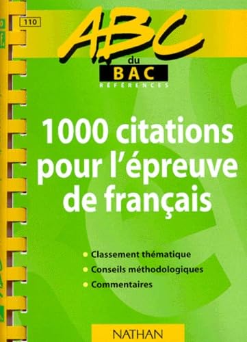 1.000 citations pour l'épreuve de français book