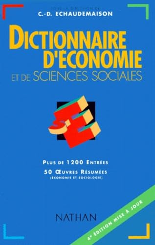 Dictionnaire D'Economie Et De Sciences Sociales. 4eme Edition Books