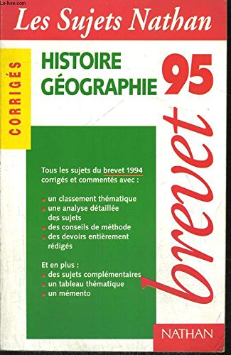 Sujets Nathan 21 Histoire Geographie Corrig book
