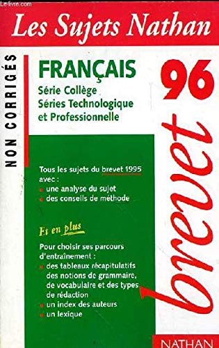 Brevet 95-96 français ncor 062896 book