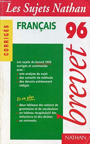 Product Image: Brevet 95-96 français corr