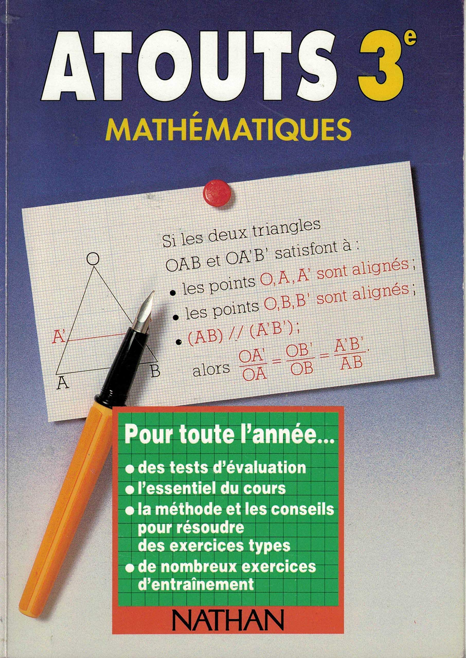 Mathematiques 3eme. Edition 1997 book