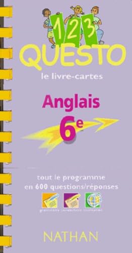 1, 2, 3, Questo, le livre cartes : Anglais, 6e book