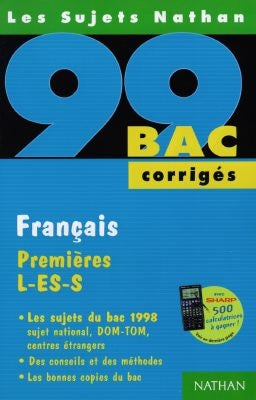 Français premières L ES S, bac 99 book
