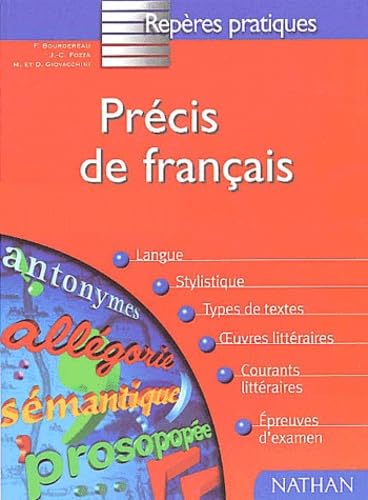 Reperes Pratiques: Precis De Francais - Langue Et Litterature Learning & Reference