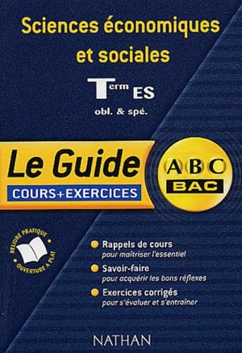 Guide ABC : Sciences économiques et sociales ES, cours et exercices book