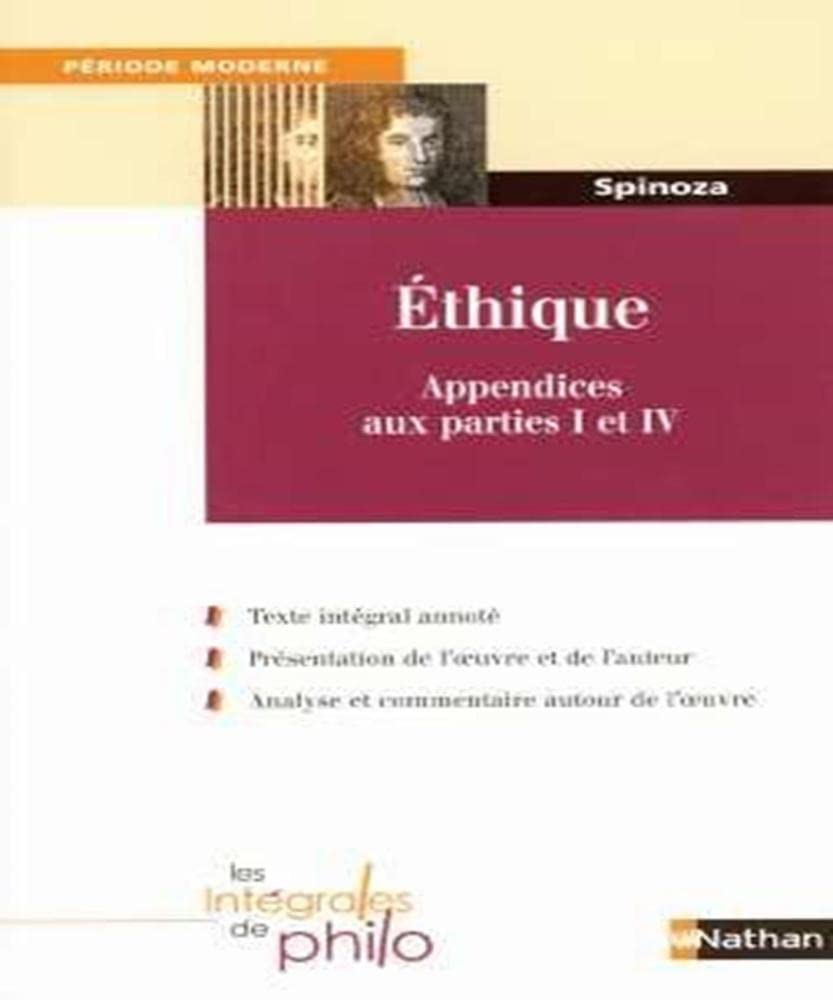 Ethique: Appendices aux parties I et IV book