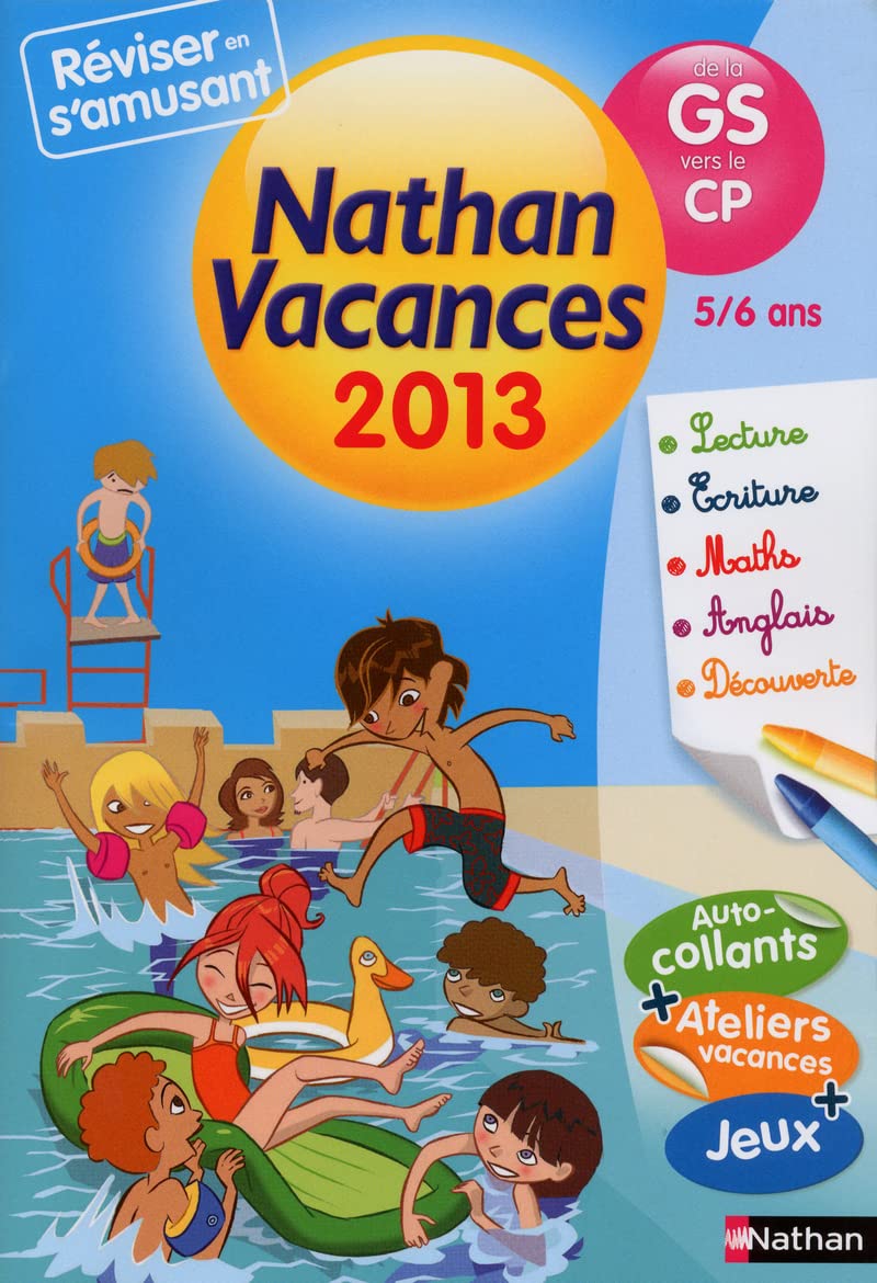Nathan vacances Maternelle- De la GS vers le CP book