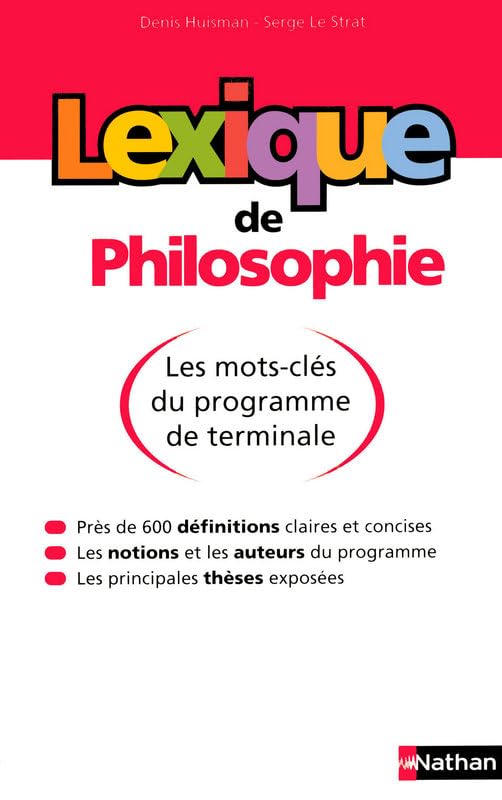 LEXIQUE DE PHILOSOPHIE - PETITES REFERENCES Non-fiction