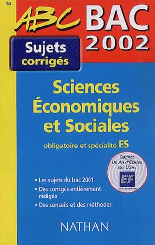 Bac 2002 Sciences économiques et sociales ES book