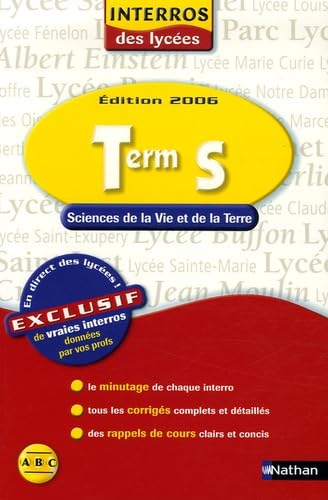 Sciences de la Vie et de la Terre Tle S book