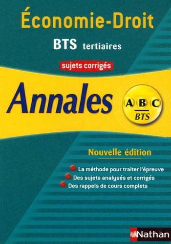 Economie-Droit BTS tertiaires: Sujets corrigés book