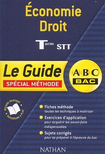 ABC du Bac : Economie Droit, Terminale STT book