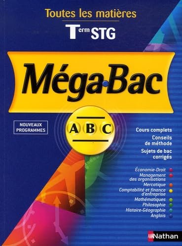 Mégabac terminale STG bac toutes les matières Books