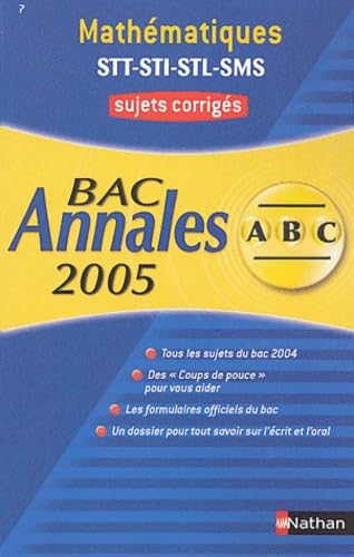 Mathématiques STT STI STL SMS : corrigés book