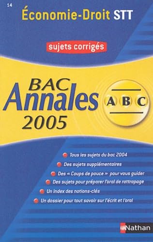 Economie-droit STT STI STL SMS : corrigés book