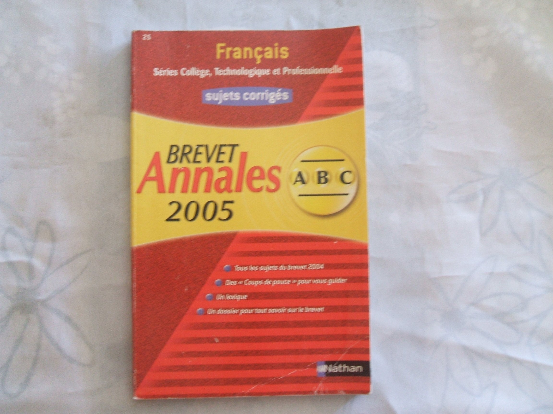 Français séries Collège, technologique et professionnelle: Sujets corrigés book