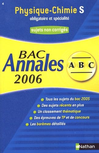 Physique-chimie terminale S, obligatoire et spécialité : sujets non corrigés book