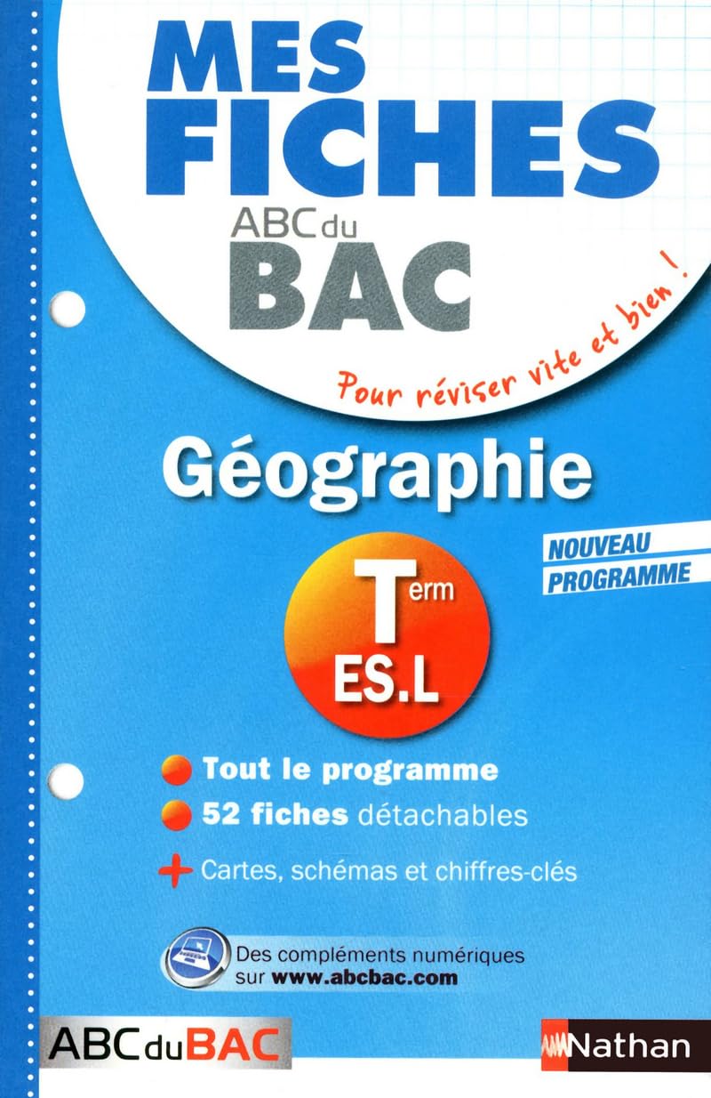 Mes fiches ABC du Bac Géographie Term ES.L book