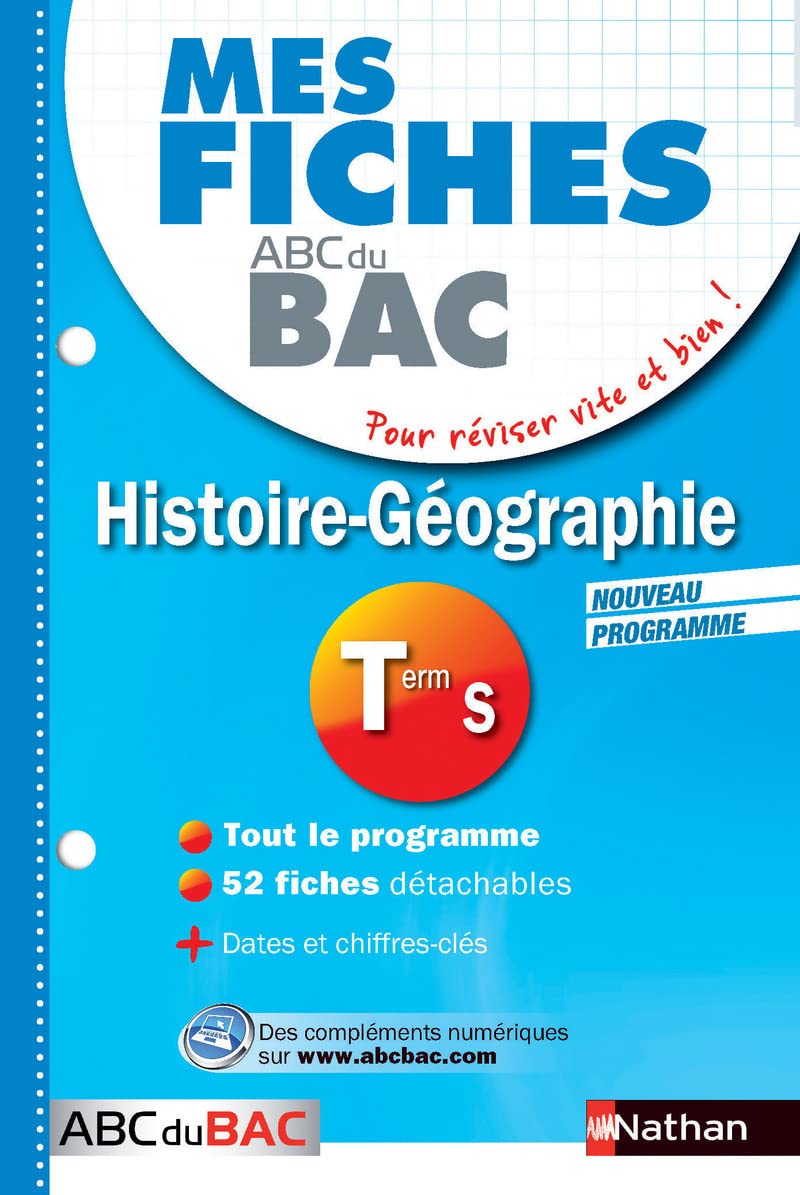 Mes fiches ABC du BAC Histoire Géographie Term S book
