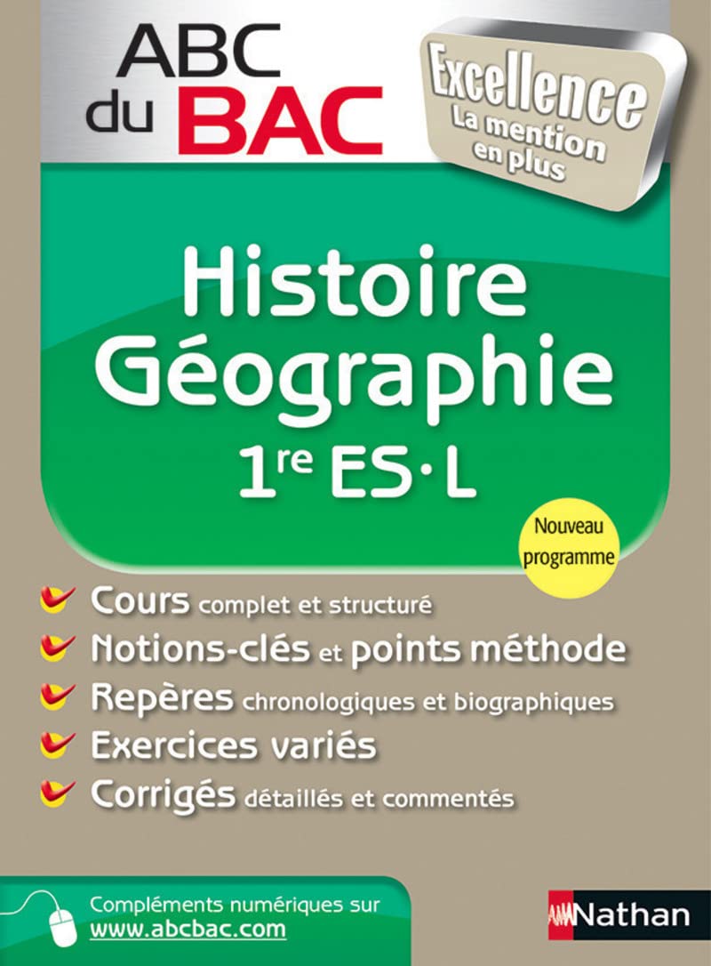 ABC du BAC Excellence Histoire - Géographie 1re ES.L book
