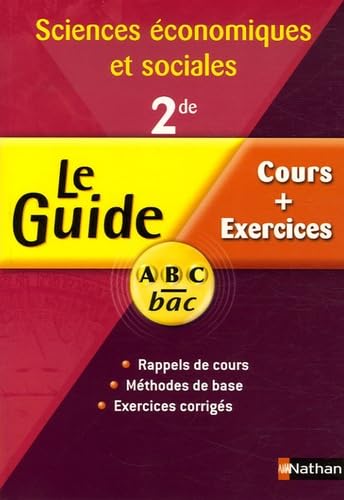 Sciences économiques et sociales 2e: Cours et exercices book