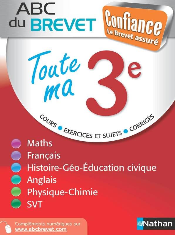 ABC BREVET CONFIANCE TTE MA 3E book