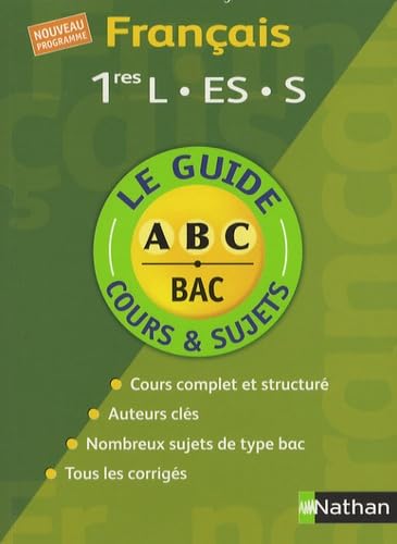 Français 1e L, ES, S: Cours et sujets book